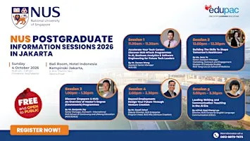 NUS Postgraduate Information Sessions 2026 in Jakarta