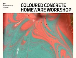 Coloured  concrete homeware workshop with Erin of Onyx Studio