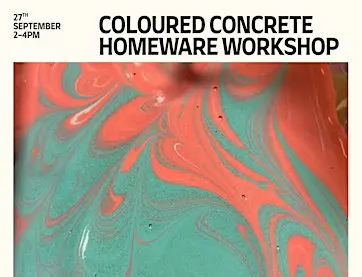 Coloured  concrete homeware workshop with Erin of Onyx Studio
