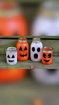 Halloween crafts and themed lunch