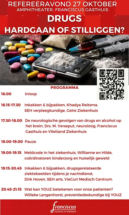 Refereeravond : Drugs, hardgaan of stilliggen?