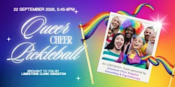 Queer Pickleball Night Sponsored by Limestone Clinic Kingston Counselling