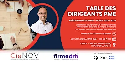 Table des dirigeants PME 4e édition - Automne-hiver 2026-2027