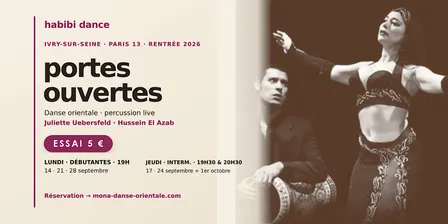 Cours d'essai 5 euros — Danse orientale débutantes + à Ivry (jeudi 24)