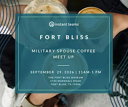 Fort Bliss Military Spouse Coffee Meet Up