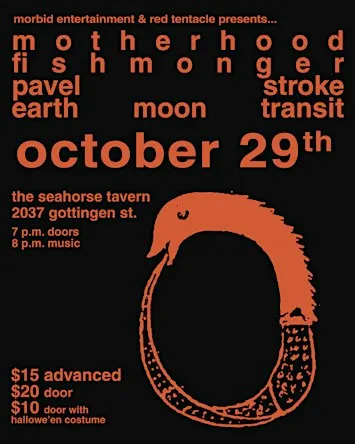 October 29th @ The Seahorse