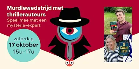 Murdlewedstrijd met thrillerauteurs