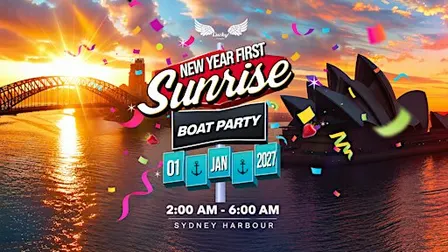 Boat Party | Lucky Presents |  New Year First Sunrise | House & Techno