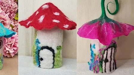 Fairy House: Wet Felting