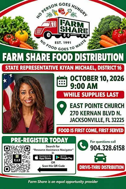 Farm Share Food Distribution Hosted by State Representative Kiyan Michael