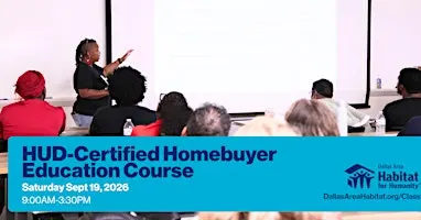 HUD-Certified Homebuyer Education Class