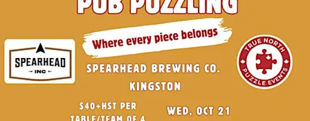 Pub Puzzling, Spearhead Brewing Co, Kingston - Oct 21, 2026