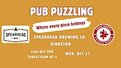 Pub Puzzling, Spearhead Brewing Co, Kingston - Oct 21, 2026