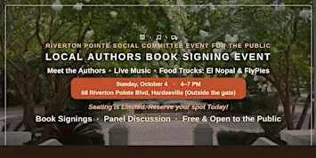 Local Authors Book Signing Event (68 Riverton Pte Blvd outside gate)
