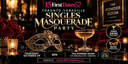 Toronto Yorkville Singles Masquerade Party (Age 25-45)