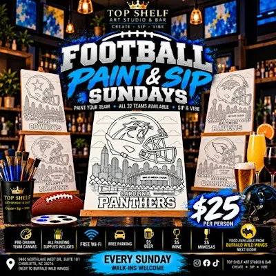Football Paint & Sip Sundays