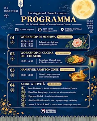 UN VIAGGIO NEL CHUSEOK COREANO – WORKSHOP DI MINHWA