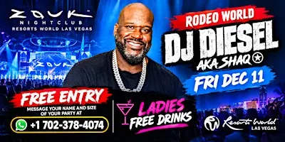 DJ DIESEL AKA SHAQ LIVE AT ZOUK NIGHTCLUB