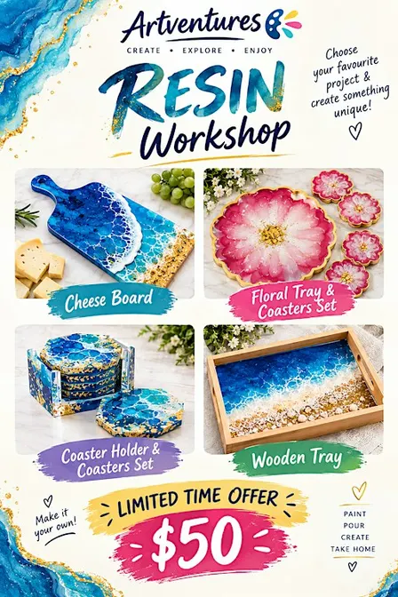 Introduction to Resin at Artventures Oakville Bronte