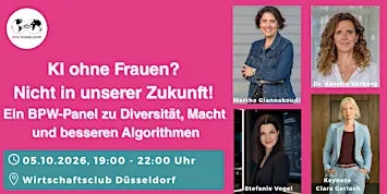 KI ohne Frauen? Nicht in unserer Zukunft.