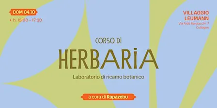 Herbaria, laboratorio di ricamo botanico con Marta Ricchiardi