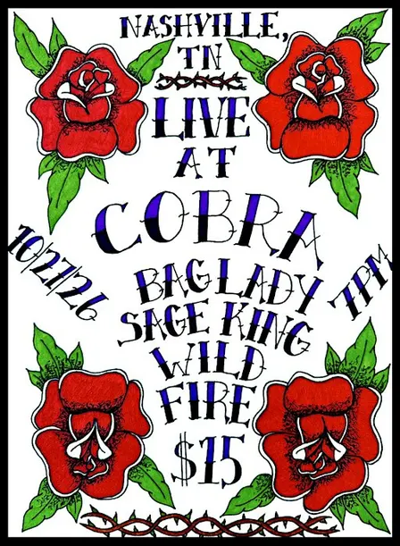 Venue: Sage King I Bag Lady I Wildfire