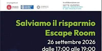 Salviamo il risparmio Escape Room