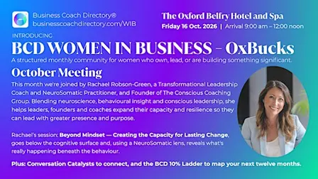 BCD ~ Women in Business | OxBucks I 16th October Meeting