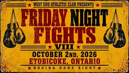 Friday Night Fights VIII – October 2, 2026