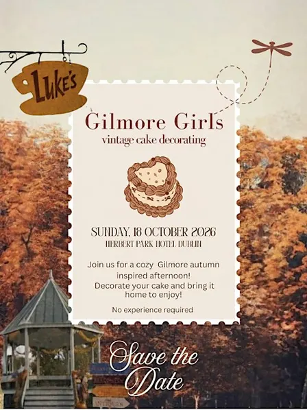 Gilmore girls fall cake decorating