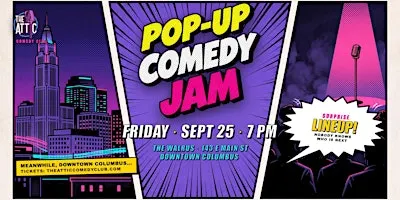 POPUP COMEDY JAM: The Best Secret Comedy Show in Columbus!