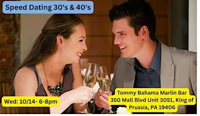 Speed Dating 30's and 40's!
