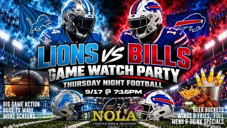 LADIES NIGHT REVERSE HAPPY HOUR 6PM & THURSDAY NIGHT FOOTBALL WATCH PARTY