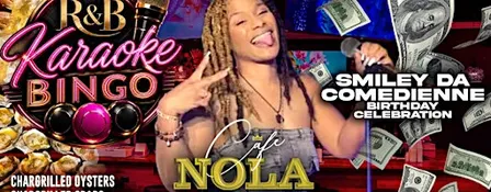 R&B Bingo Wednesdays! Chargrilled Oysters, Crabs, Full Menu, Drinks, Vibes