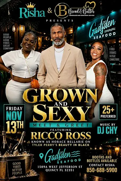 Grown & Sexy Meet & Greet Featuring Ricco Ross | Beauty in Black