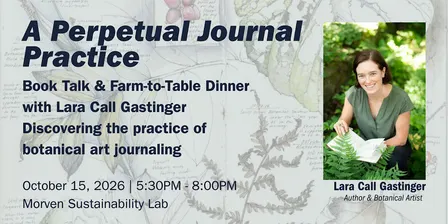 Book Talk & Farm-to-Table Dinner with Lara Call Gastinger