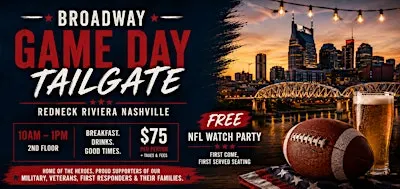 Broadway NFL Game Day Tailgate & FREE Watch Party