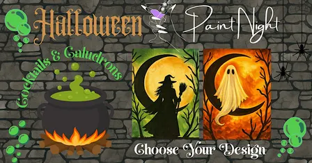 Cocktails & Cauldrons Halloween Paint Night - Whittier