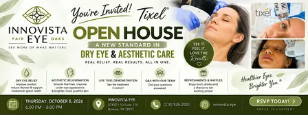 Tixel® Open House at Innovista Eye- New Approach to Dry Eye & Aesthetics