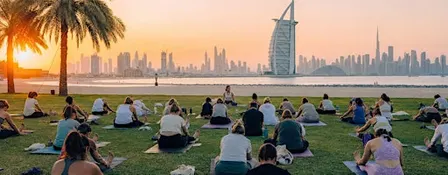 THE BIG STRETCH — 500-Person Sunrise Yoga Gathering (Dubai)