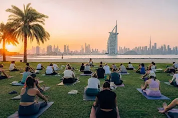 THE BIG STRETCH — 500-Person Sunrise Yoga Gathering (Dubai)