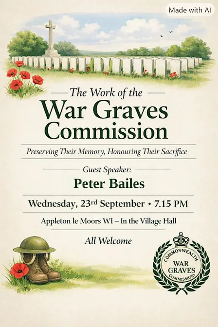 The Commonwealth War Graves Commission: A Talk on History & Local Stories