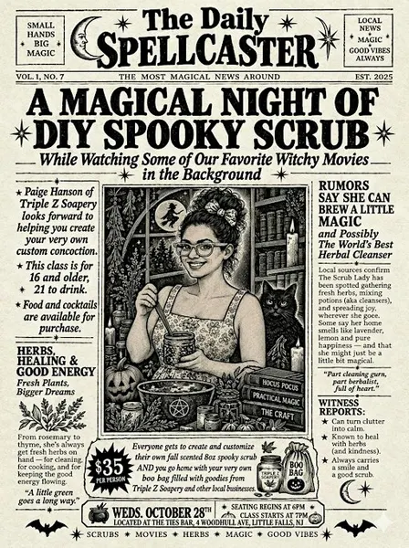 Spooky Sugar Scrub DIY Class with a Magical Twist