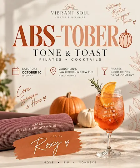 Tone & Toast: Abs-Tober