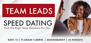 Speed Dating: Team Leads