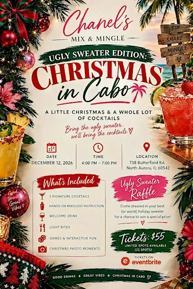 Chanel’s Mix & Mingle: Ugly Sweater Edition – Christmas in Cabo