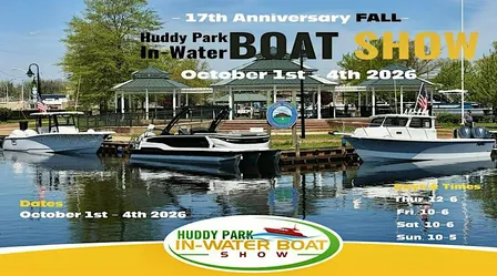 The 17th Anniversary Fall Huddy Park In-Water Boat Show