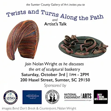 Sumter County Gallery of Art: Artist Talk with artist Nolan Wright