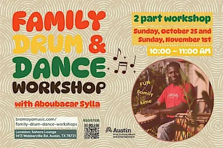 Family Drum & Dance Workshop with Aboubacar Sylla!
