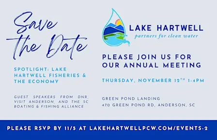 Lake Hartwell Partners for Clean Water Annual Meeting